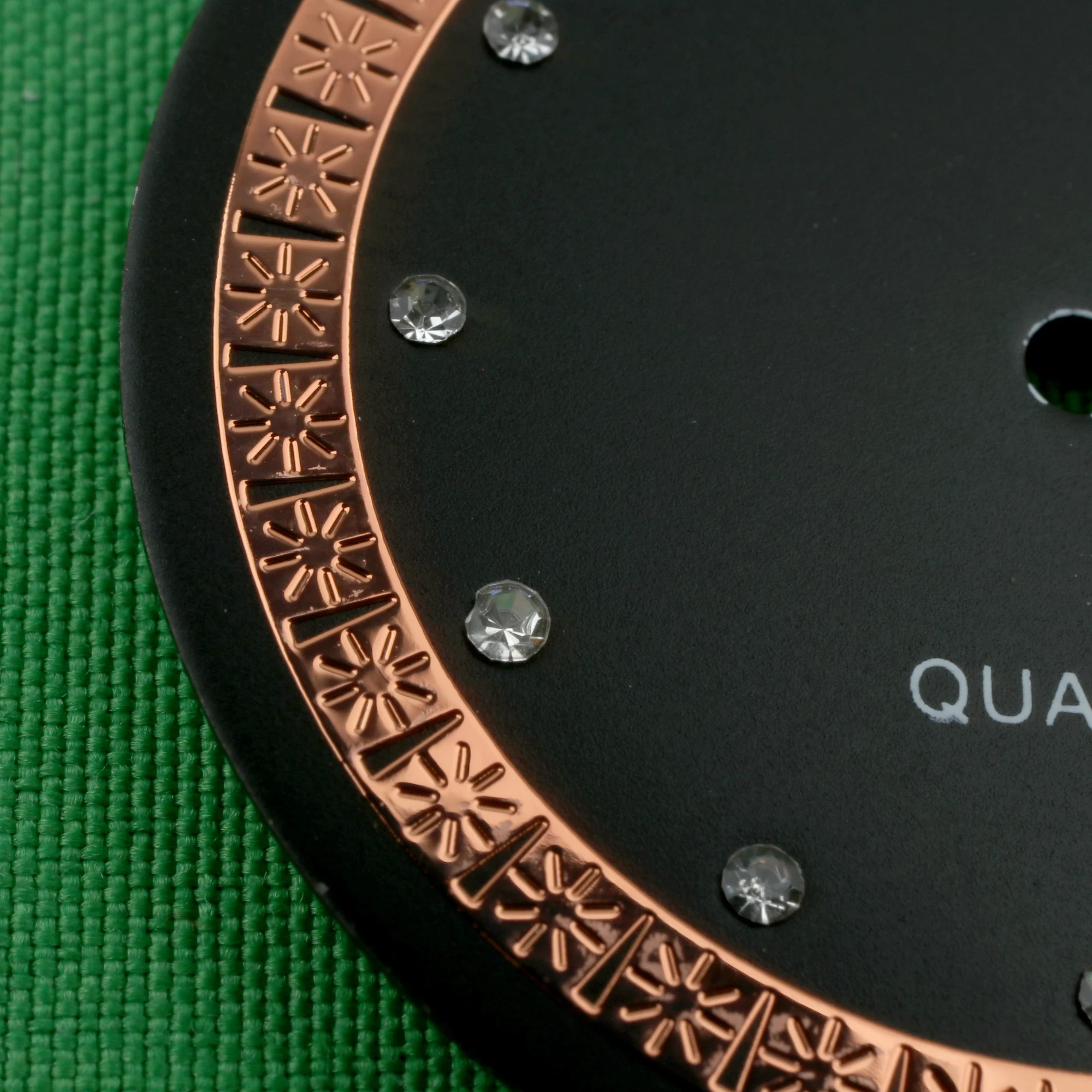 watch dial 34mm for miyot 2035 movement sl68 sp68 9t33 pc21 pc20 movement 2033 2025 without logo with diamonds and decorations