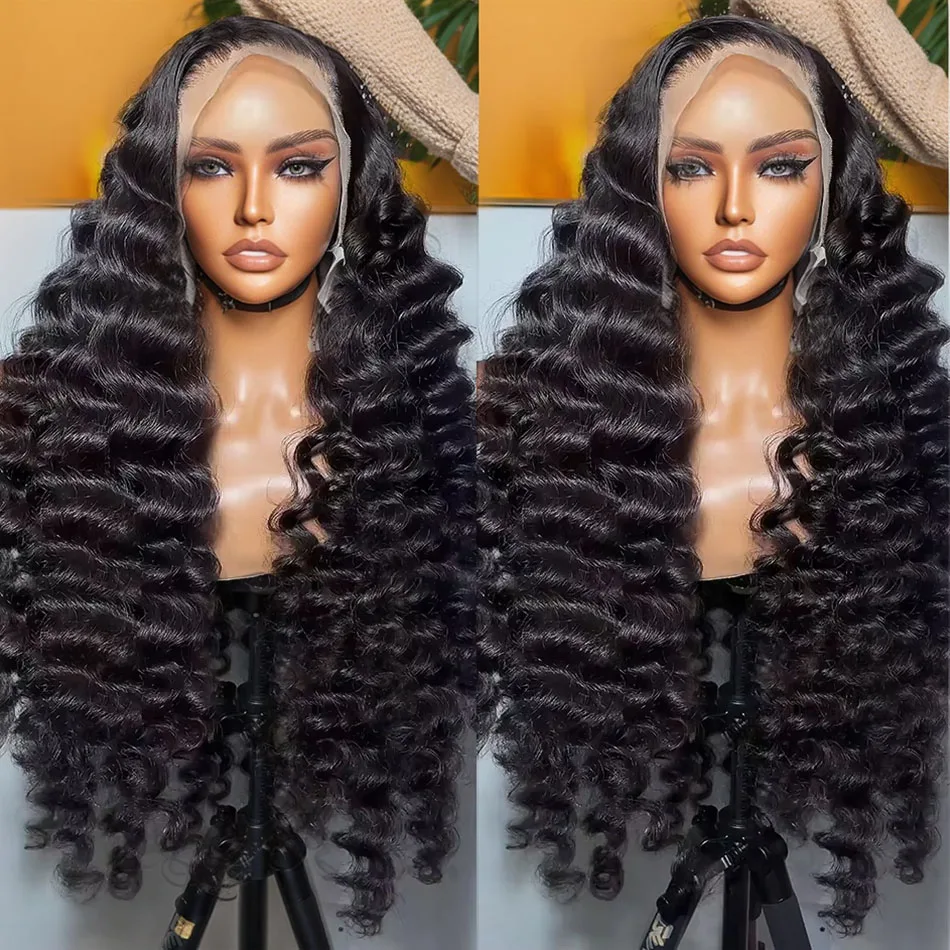 

Linktowig Loose Wave 13x6 HD Lace Frontal Wigs Human Hair Natural Deep Water Wave Curly 13x4 Lace Front Wig For Women Preplucked