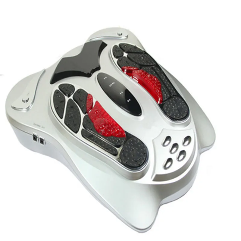 Electric Foot Massager Far Infrared Pressure Points Foot Massage Machine Reflexology Feet Care Body Slimming Belt 8 EMS Pads