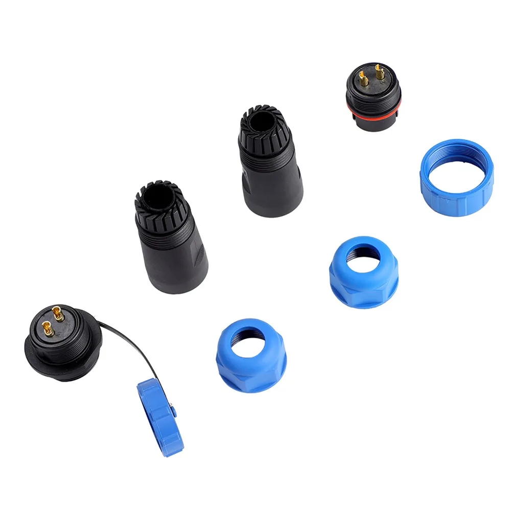 SP21 Waterproof Aviation Connector IP68 Docking Type Aviation Plug with Cap 2/3/4/5/7/12 Pin Cable in line Connector