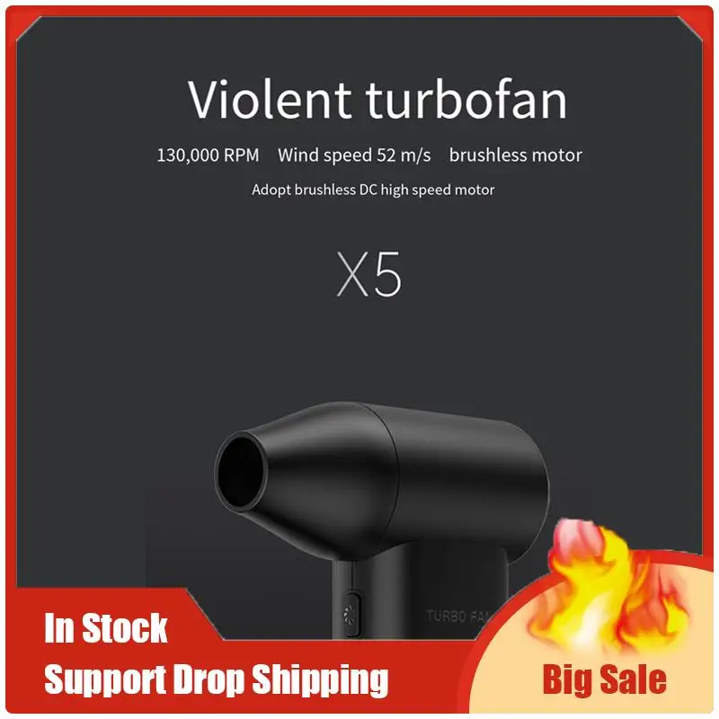 

A70U Новый мини-турбо-сильный вентилятор X3 130000 RPM Jet Blower Turbofan Tool Вентилятор с бесщеточным двигателем для бытовой уборки на открытом воздухе