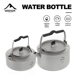 Widesea Camping Titanium Kettle Outdoor Tea Coffee Kettle Tableware Pot Supplies Tourist Dishes Hiking Cooking Equipment