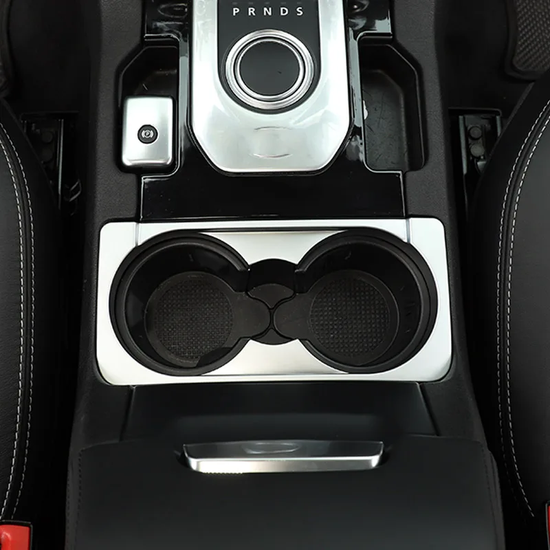 For Land Rover Discovery 4 LR4 2010-2016 ABS Silver Car Center console Front row Cup Holder Sequin Frame Sticker Car Accessories - Image 3