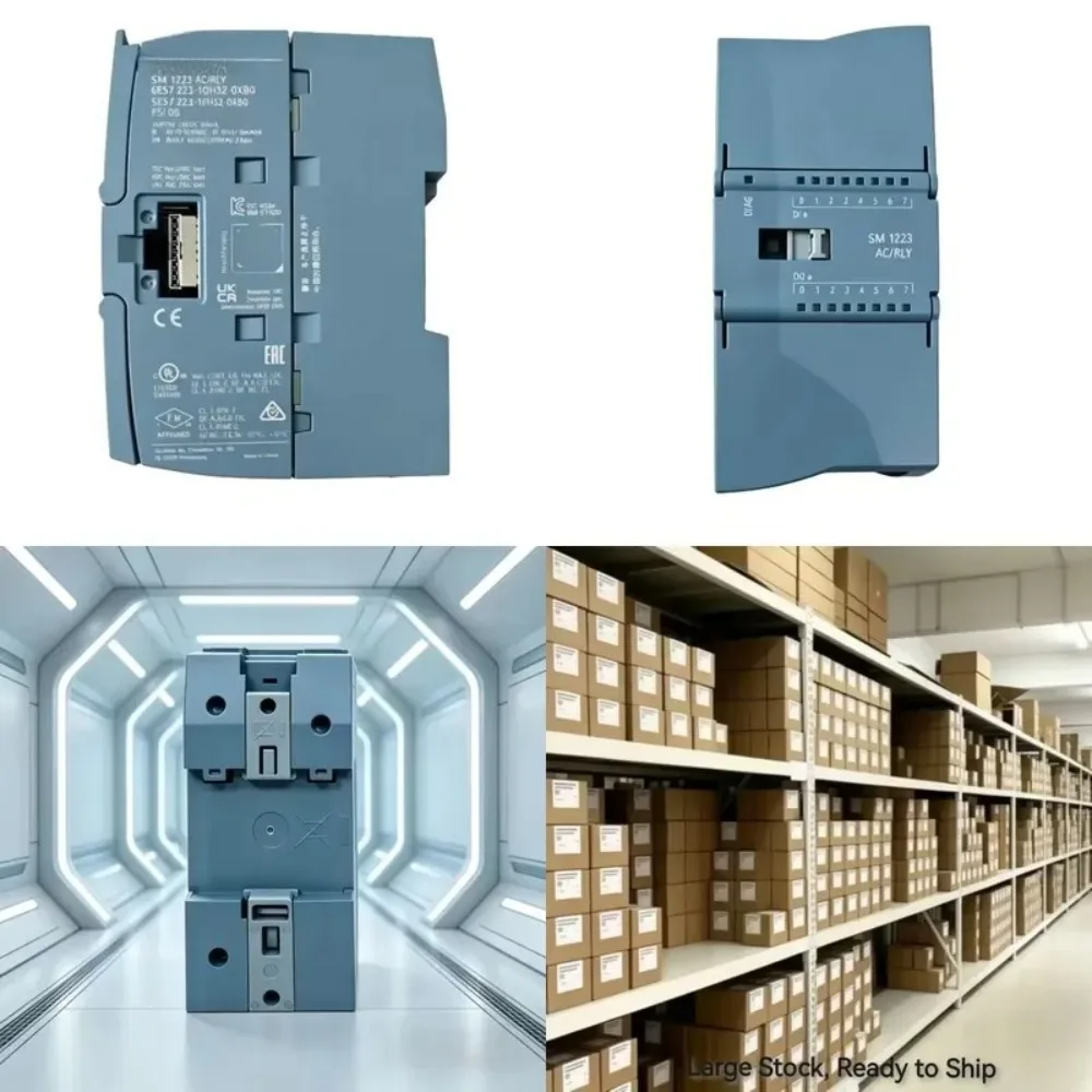rated seller 6ES7223-1QH32-0XB0 PLC module, compatible with S7-1200 SM1223 digital 120/230V AC 8DO 2A industrial ,