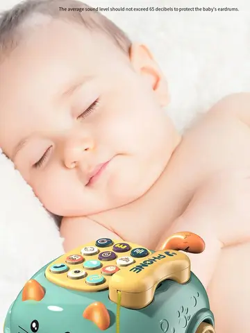 Baby Storyteller Electric Toy Children's Educational Early Learning Simulated Telephone Car Model with Light Music