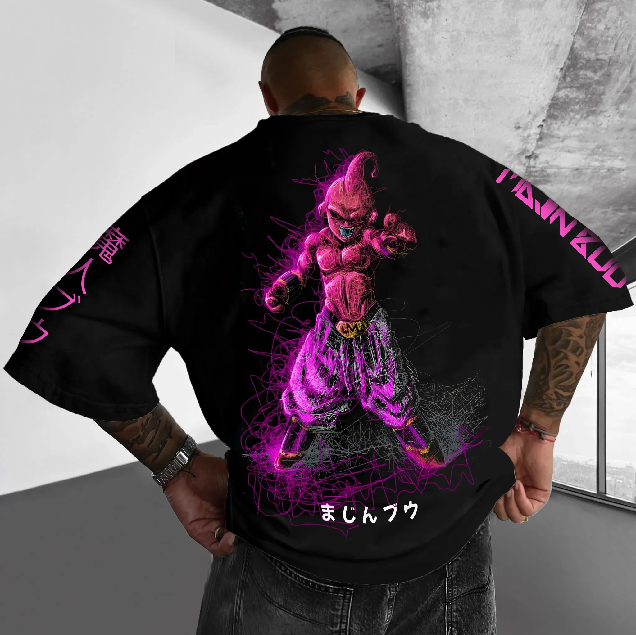 Dragon Ball Goku Printed Cotton Short-sleeved American Loose Men's and Women's Summer Breathable Sports Round-neck T-shirt