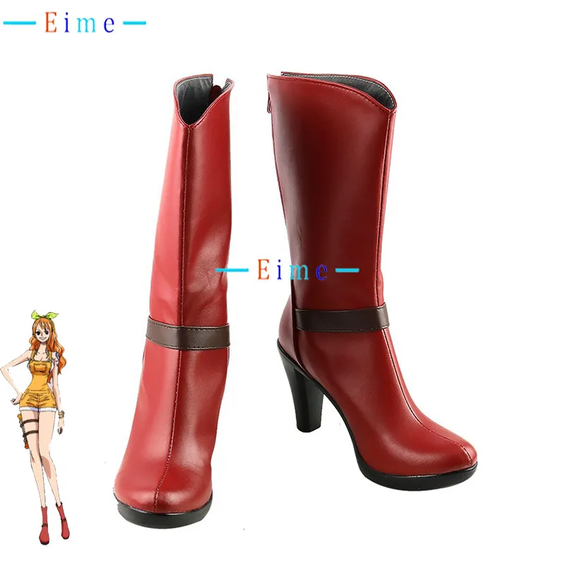 

Nami Cosplay Shoes Anime Accessories Cosplay Props PU Leather Shoes Halloween Carnival Boots Custom Made