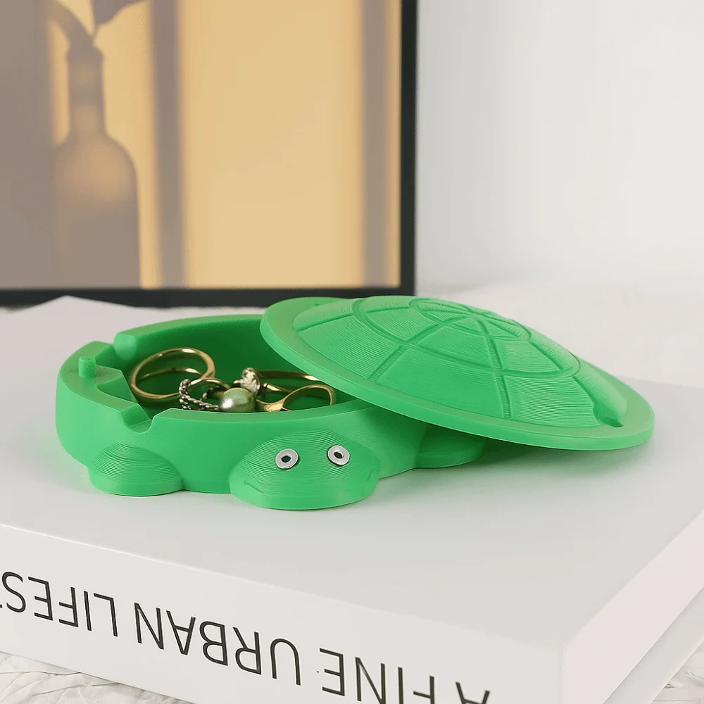 

The Lid Can Be Opened Turtle Desk Decorations Container Jewelry Case Jewelry Storage Container Jewelry Display Ring