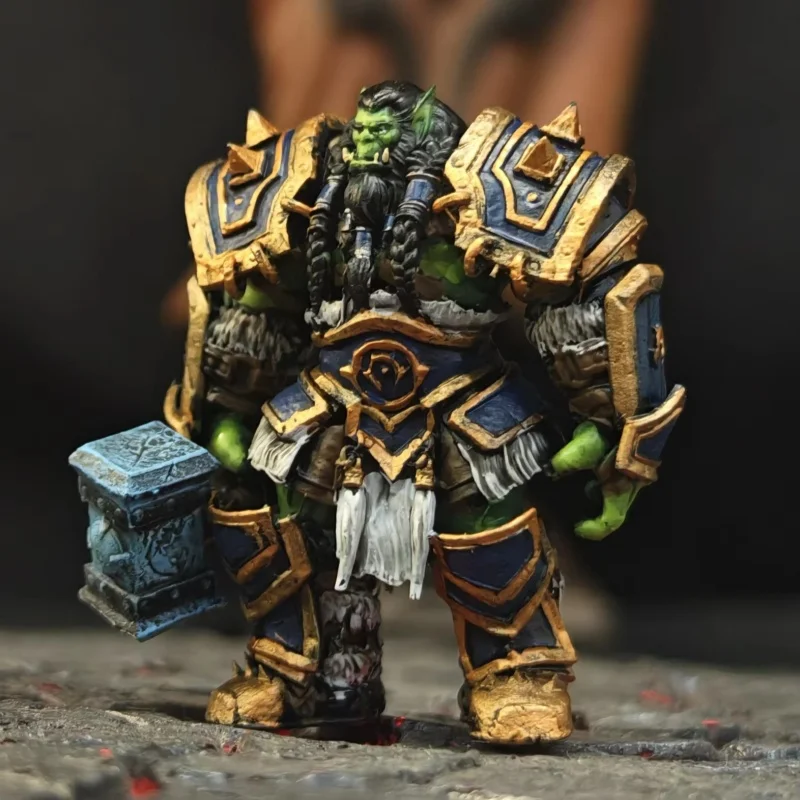 

Фигурка Warcraft Orc Warrior Thrall — версия 9,0, масштабная модель Wargame, раскрашенная игрушка-дисплей