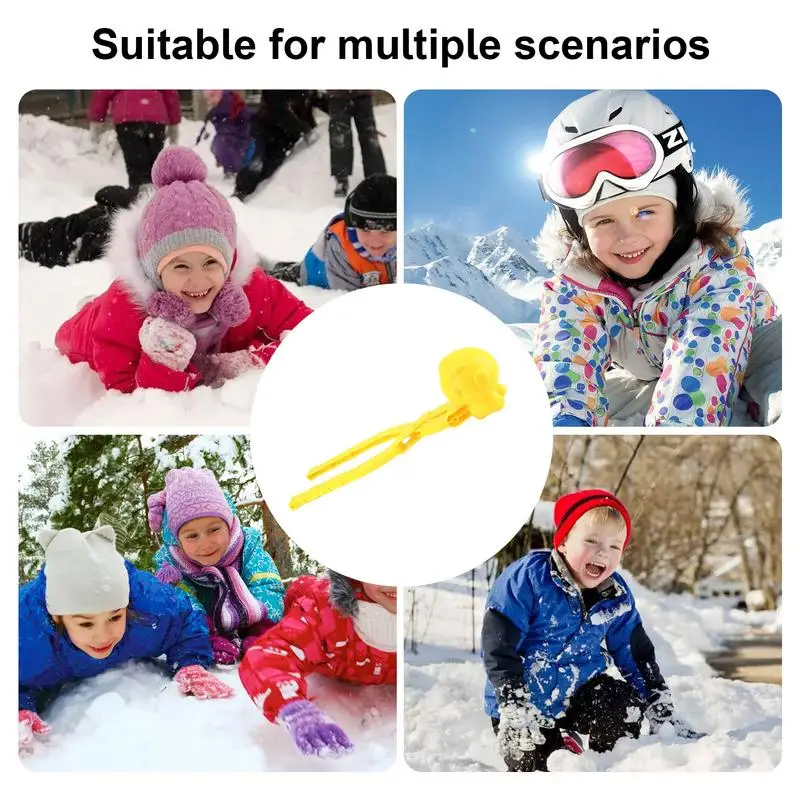 Stampo per creare palle di neve Creatore di palle di neve invernali per bambini Giocattoli per palle di neve Gioco per divertimento all'aperto e al coperto Giocattoli di sabbia da spiaggia Palle di neve per