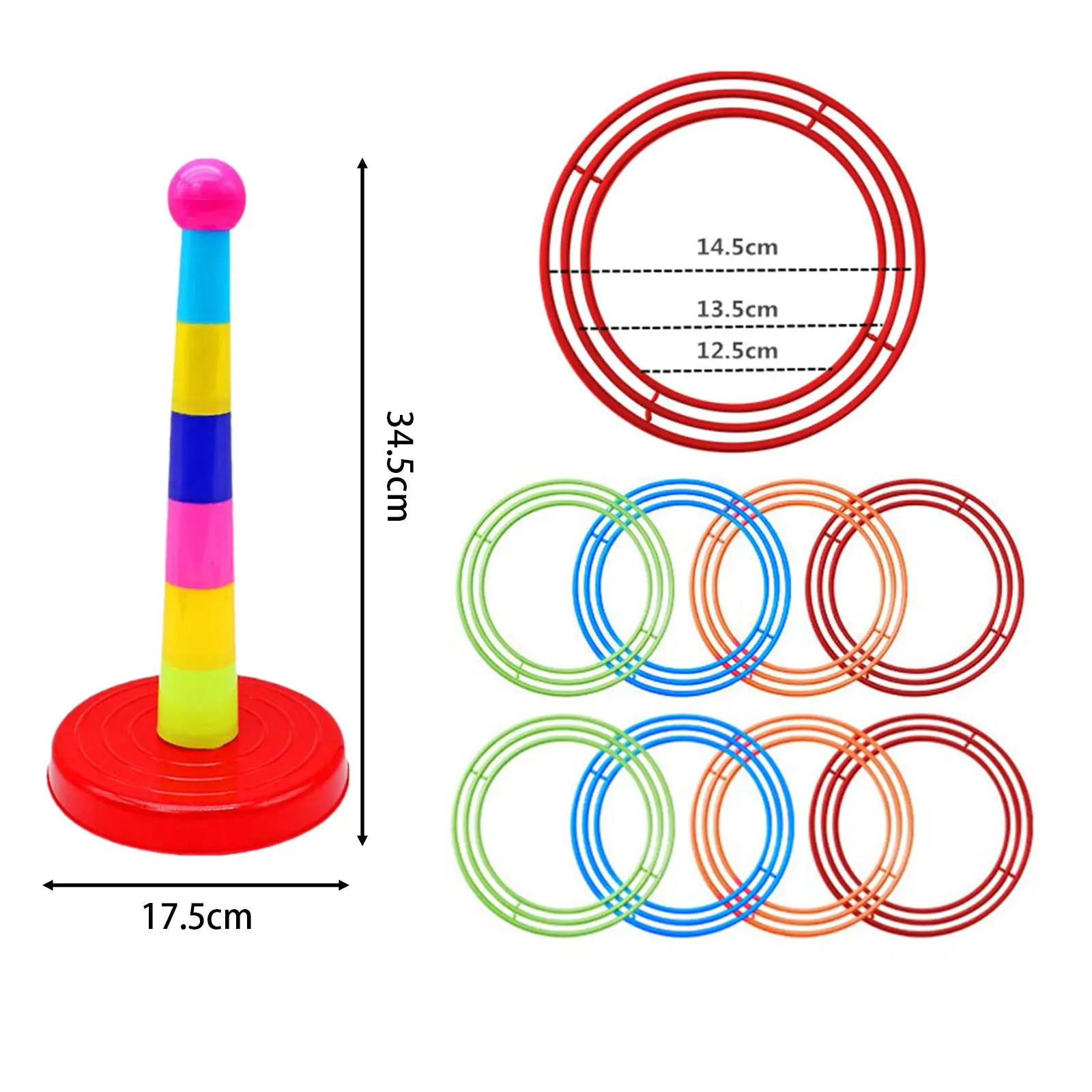 Ring Toss Game Kids Baby Education Toys,Tossing and Active Play Set Throwing