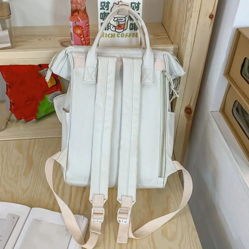 Zaino per laptop portatile alla moda Borsa da scuola universitaria in nylon di grande capacità Borsa a tracolla impermeabile in stile coreano