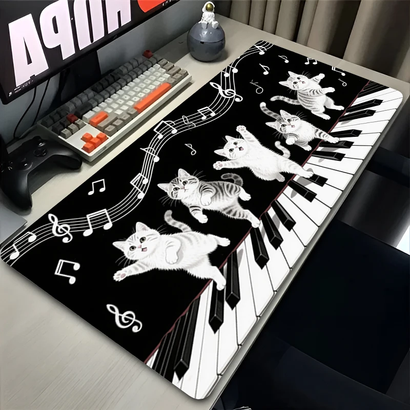 Large Mouse Pad kawaii Office Desk mat PC Computer Mouse Pads Cartoon Cat Keyboard Mouse Gaming Extended Mousepad Rubber Carpet