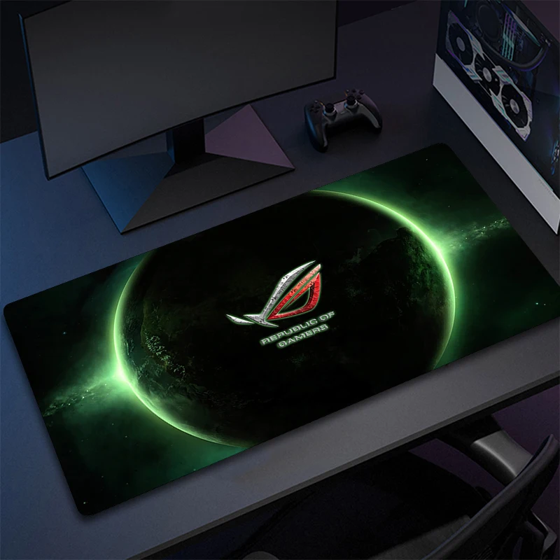 Asus Rog Mause Pad أنيمي ماوس الحصير كمبيوتر ألعاب مكتب حصيرة الماوس السجاد ملحقات الكمبيوتر ألعاب ماوس الوسادة سرعة المطاط حصيرة #4