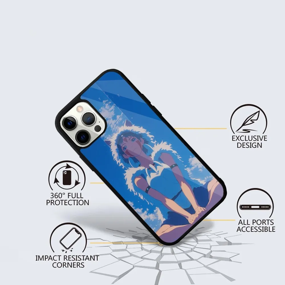 M-Mononoke H-Himes  Phone Case For iPhone 16,15,14,13,12,11,Plus,Pro,Max Mini Magsafe Magnetic Wireless Charging