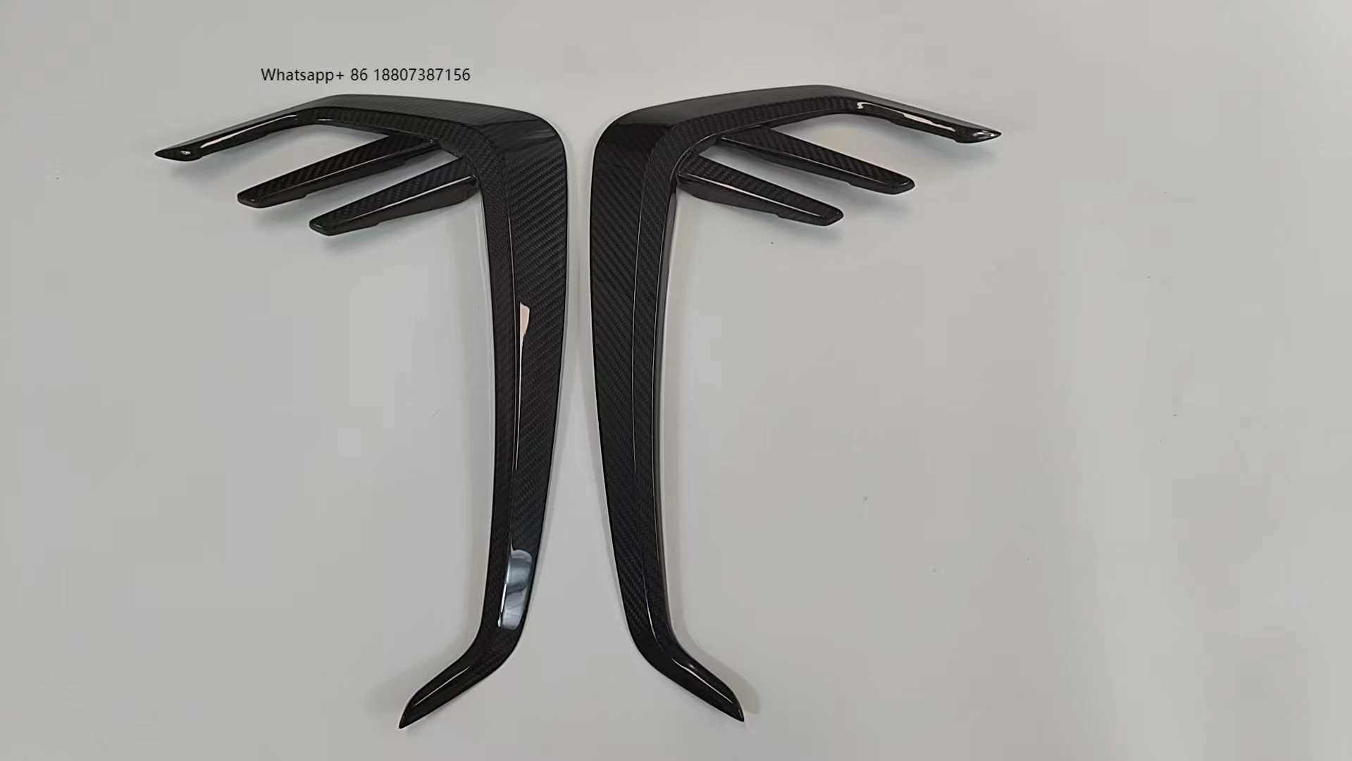 

PrePreg Dry Carbon Fiber Fender Side Badges Trim for M3 G80 M4 G82 G83 2021+ Fender Trim Air Vents