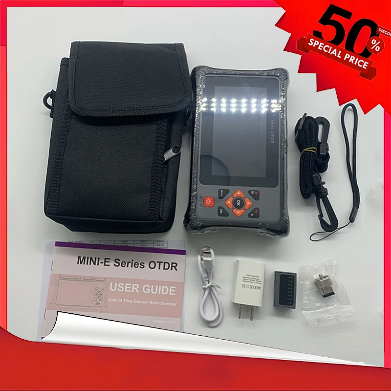 OTDR Active Fiber Optic Test 90km 1310 1550 1610 1625 1650nm Optical Time Domain Reflectometer with VFL OPM RJ45 Tracker Event C