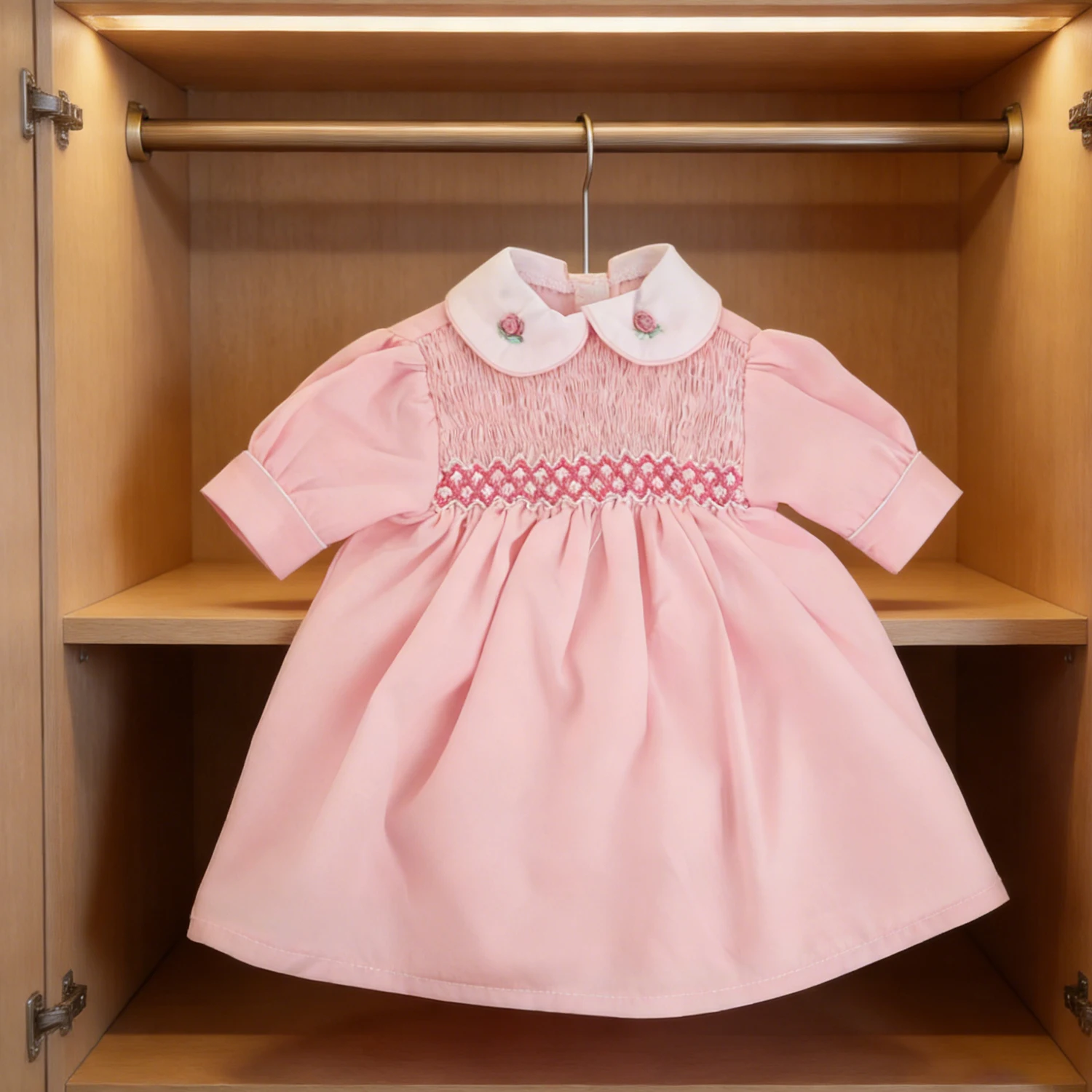 

Cute Pink Long Princess Dress For 18 inch American Doll Frock Clothing For 43cm Baby New Born&OG Girl Dolls Russia Doll Skirt