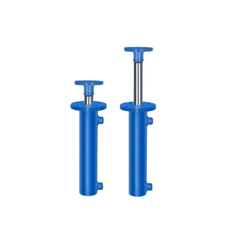 8T Flange bidirectional hydraulic cylinder electric small hydraulic press lift baler