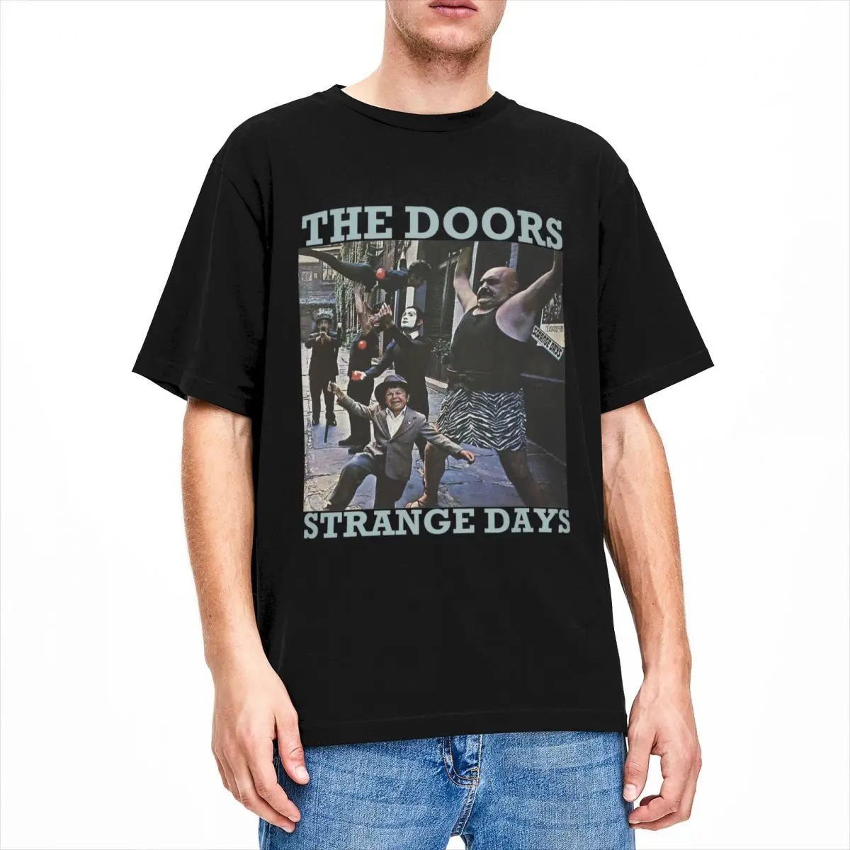 Men Women Rock THE Doors Band Strange Days Graphic Printed Tee Shirt Accessories Creative Pure Cotton T Shirts Tops Printed