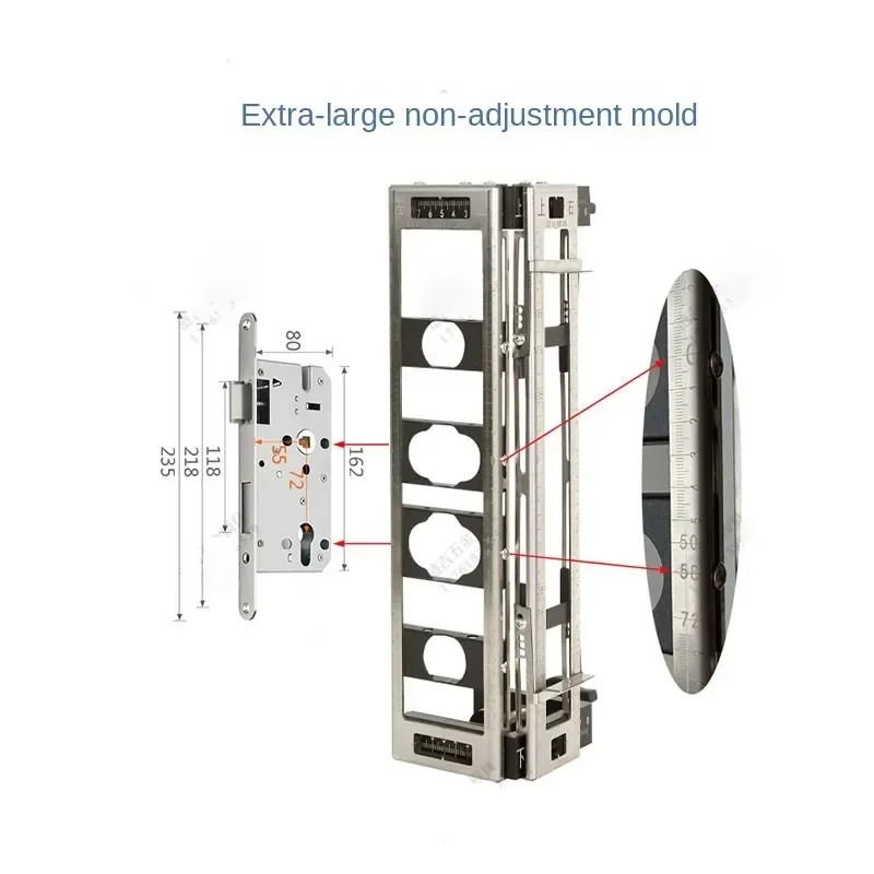 

Unlock hole opener mold wooden door lock hole special tool set door lock opening god machine door frame lock tongue