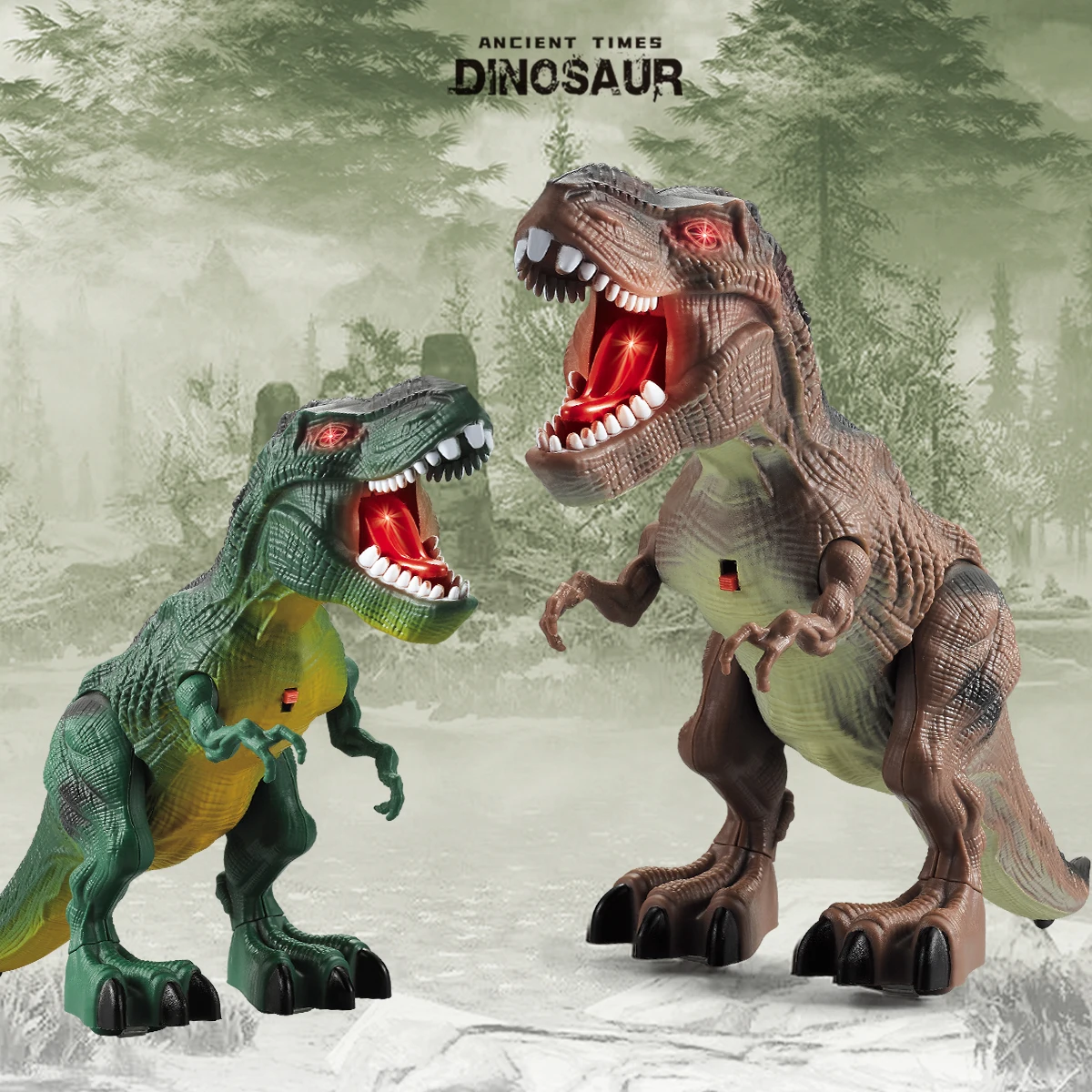 ألعاب الديناصورات للتحكم عن بعد، محاكاة Tyrannosaurus Rex Dino World Game نموذج ديناصور كهربائي هدايا روبوت المشي الإلكترونية