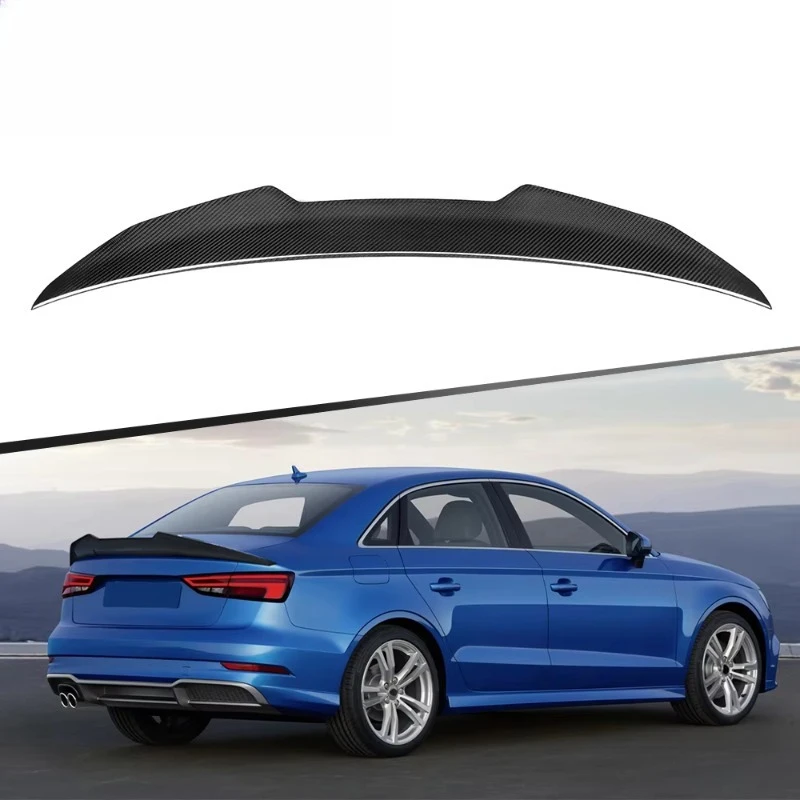 

Тюнинг-спойлер, сухой спойлер из углеродного волокна для Audi A3 8V 2013-2020, спойлер, спойлеры в стиле PSM