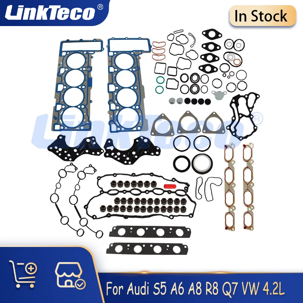 Engine Repair Cylinder Head Gaskets Seals Kit Fit 4.2 L V8 BVJ BVR BNS For Audi S5 A6 A8 Q7 RS4 VW 06-16 079103383AQ 079103383AR