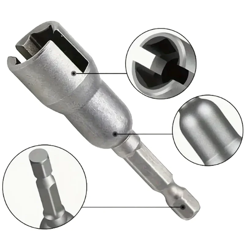 6/1pc Slot Ala Punta da trapano Bullone Socket 65mm Codolo esagonale Power Dadi Driver Set Prese Adattatore Cacciavite elettrico Chiave Strumenti