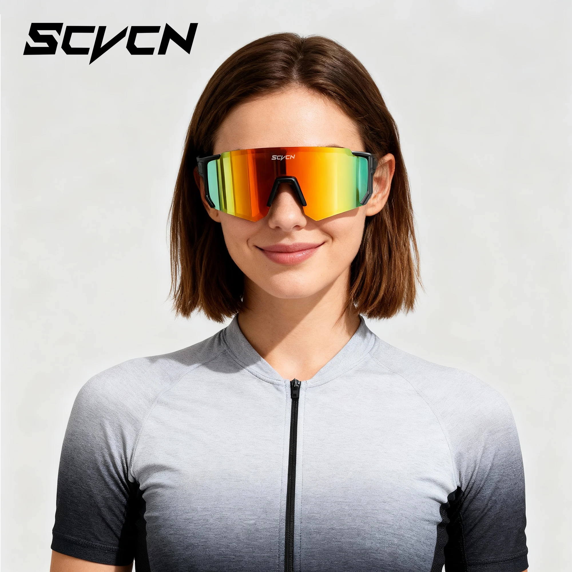 SCVCN Trendy Outdoor Sports Glasses Cycling Sunglasses Men Women UV400 Aesthetically Fashion Pleasing Street Photography Goggles