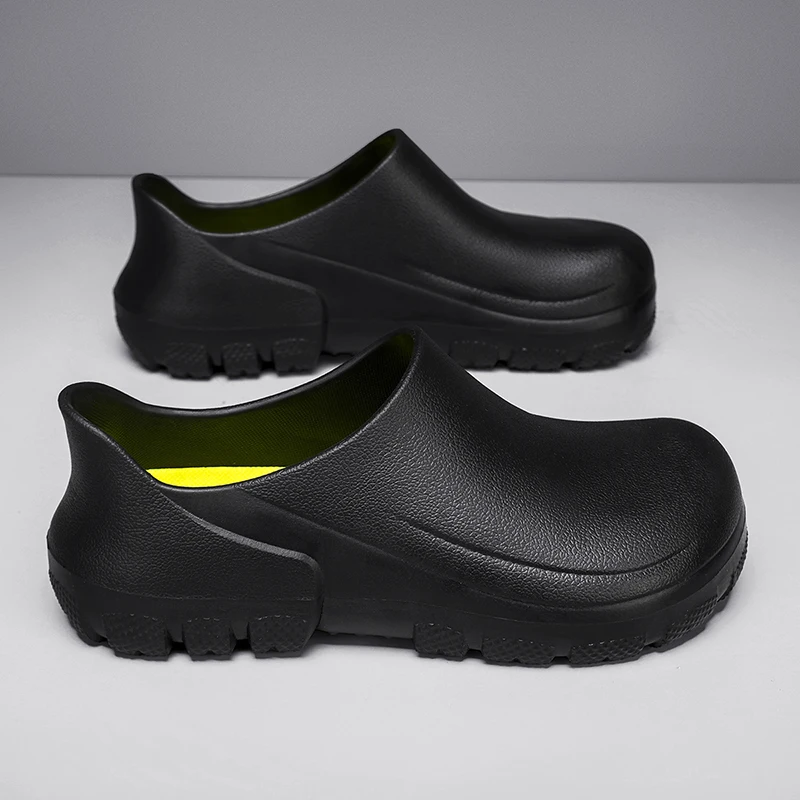 Hotel Kitchen Chef Shoes Slip On Waterproof Oil-Proof Restaurant Chef Clogs Non-slip Resistant Work Shoes For Cook Size 39-45