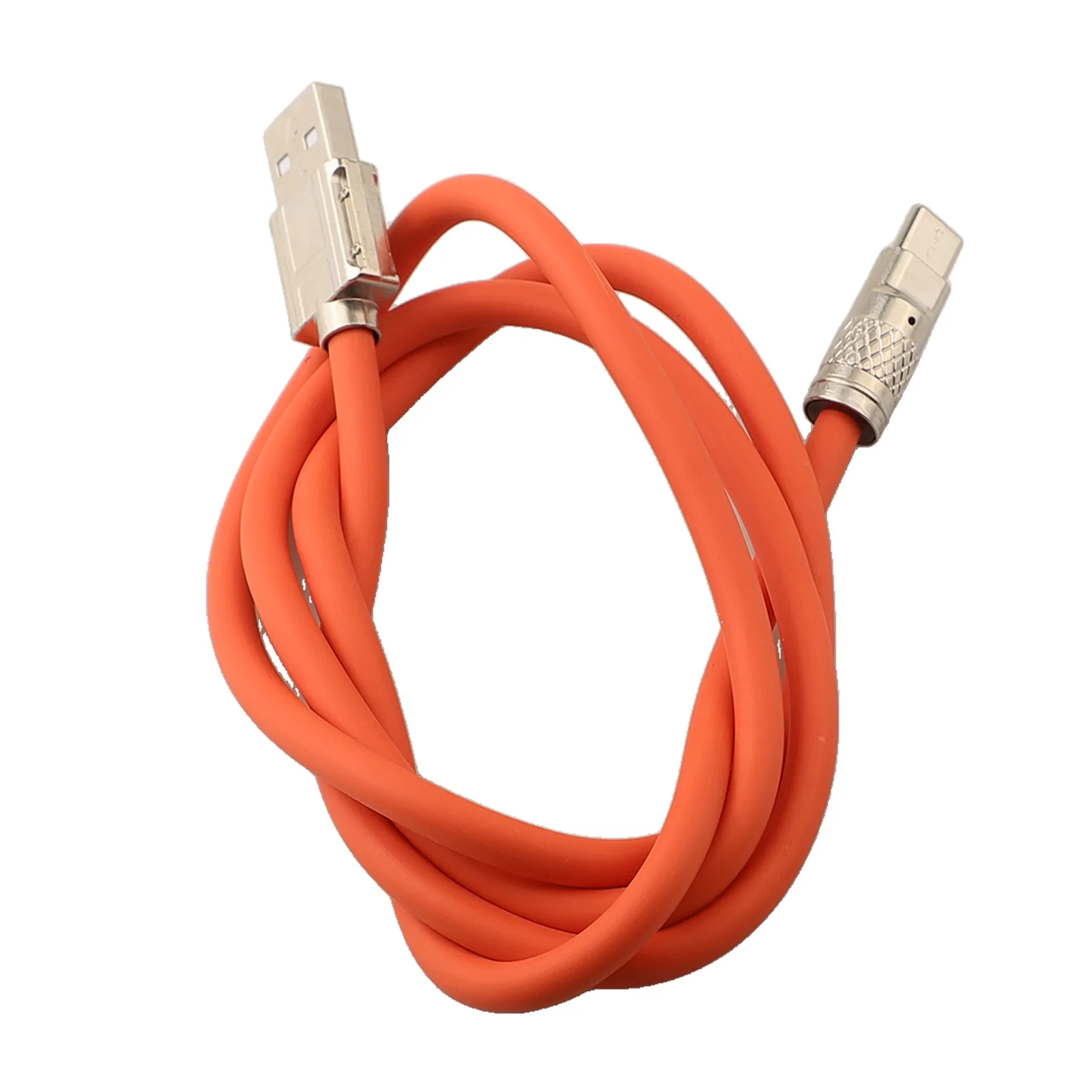 1PC 120W Data Cable Fast Charging Silicone Type C To USB Cable For Xiaomi For Huawei Electronic Mobile Phone Accessories