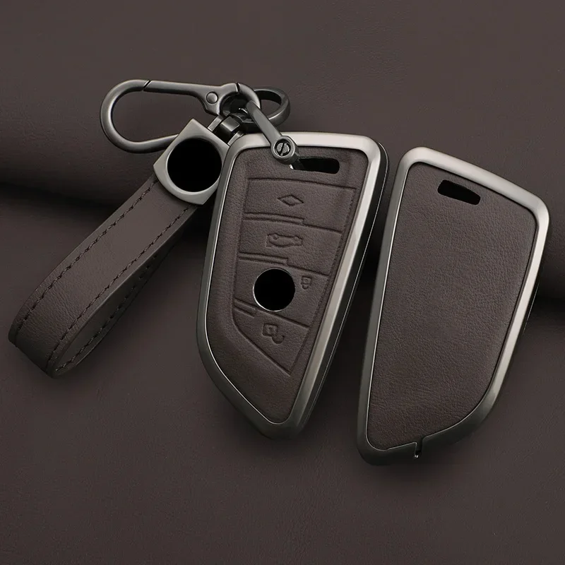 سبائك الزنك سيارة مفتاح القضية غطاء لسيارات BMW X1 X3 X4 X5 F15 X6 F16 G30 7 سلسلة G11 F48 F39 520 525 F30 118i 218i 320i اكسسوارات السيارات