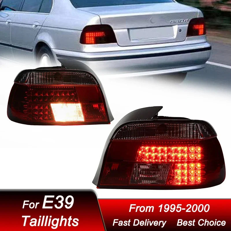 Pop Car styling Tail Lights For BMW 5 series E39 1995-2000 new style full LED Dynamic Turn Signal Light Tail Lamp Assembly