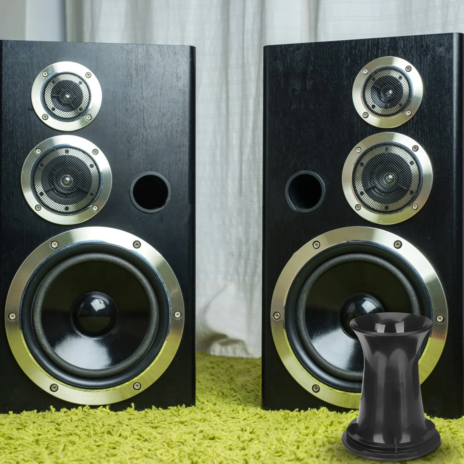 8 Uds. Tubos de puerto de altavoz tubo Reflex de graves de plástico de 2,5 pulgadas para el hogar Audio del coche altavoz gabinete puerto de aire accesorio de salida