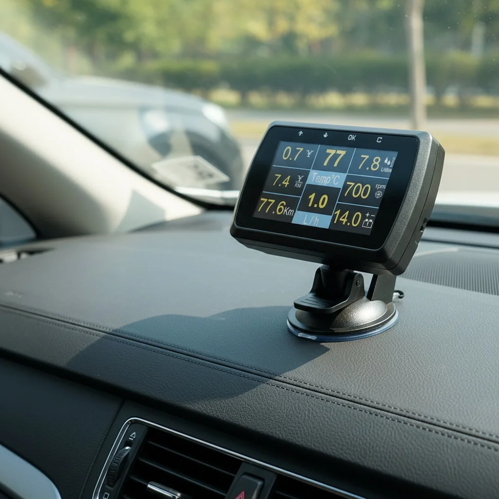 

Car Universal Gauge A501 HUD HD Car Intelligent OBD Driving Computer Fuel Consumption Speed Head Up Display