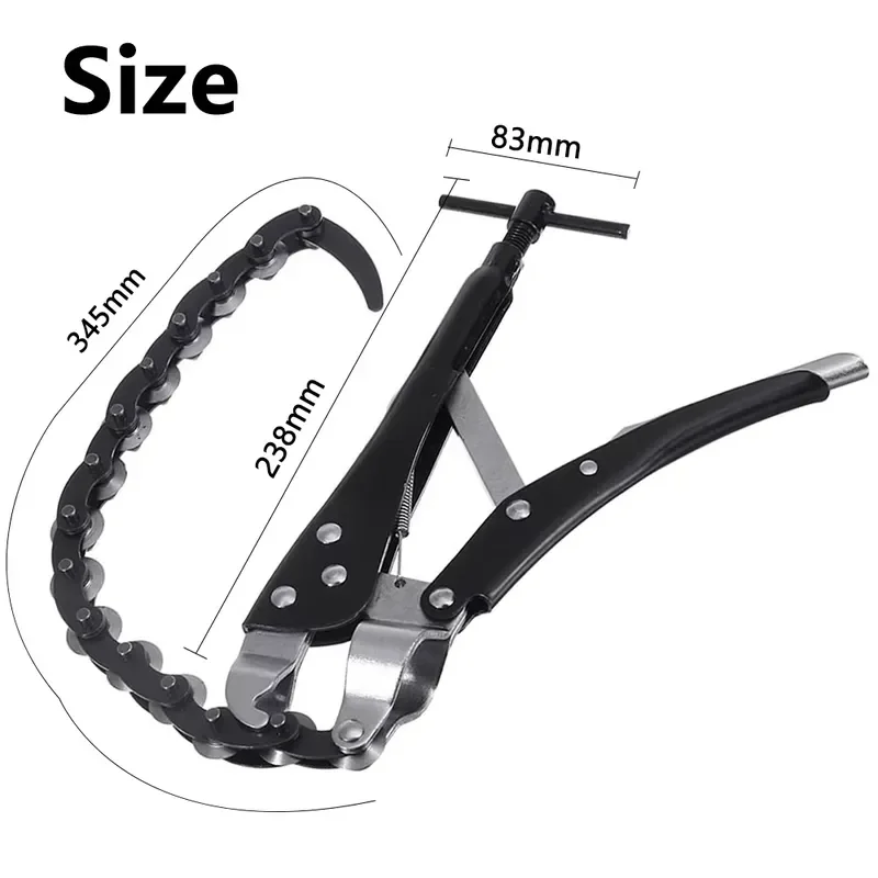 Exhaust Pipe Cutter Tool Chain Tube Cutter Lock-grip Pliers Pipe Wrench Tool Chain Exhaust Pipe Cutter with Multi Wheel Blade