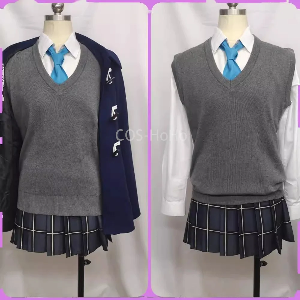 COS-HoHo Blue Archive Takanashi Hoshino Game Suit Lovely Casual Clothing Uniform Cosplay Costume Halloween Party Outfit Women