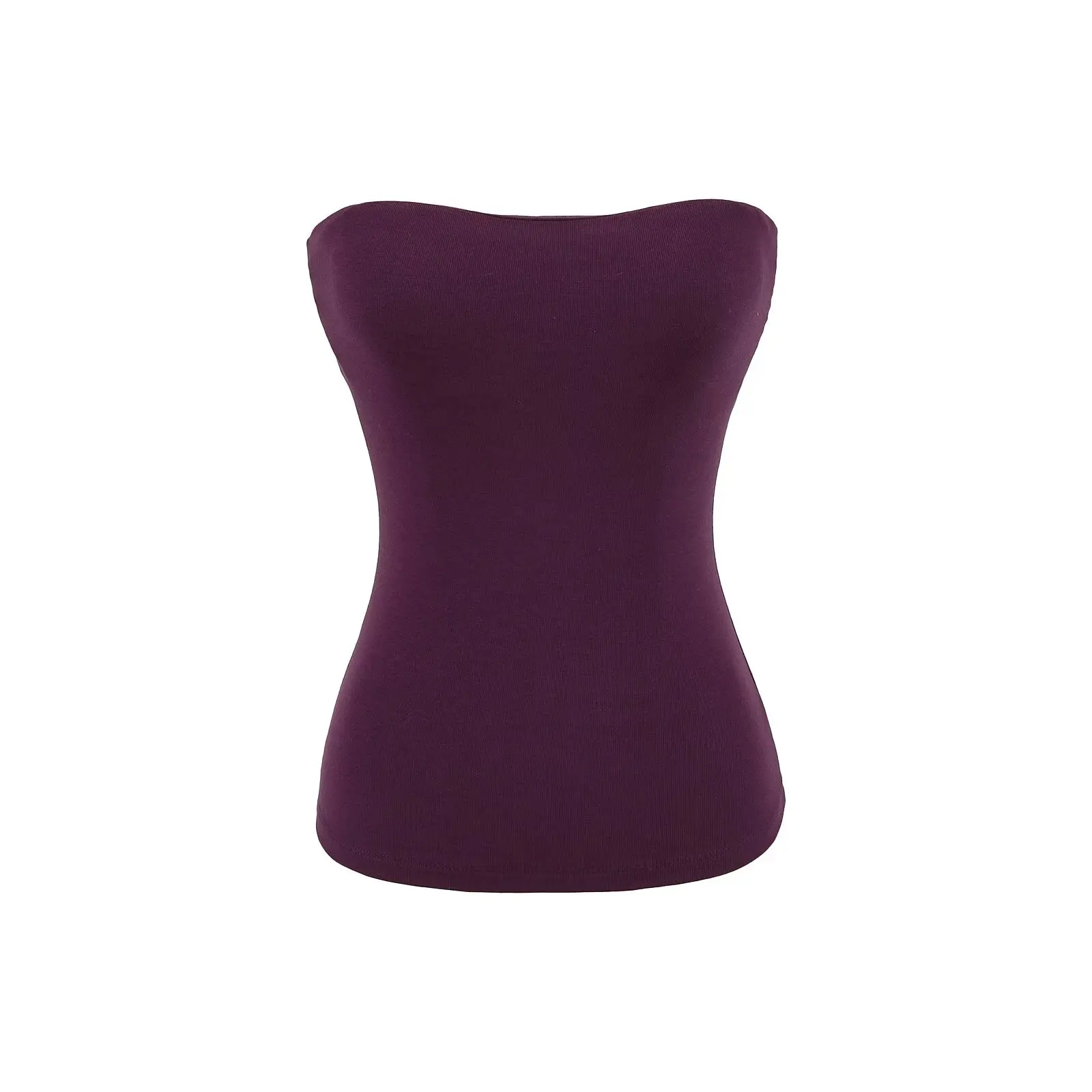 純粋で魅力的なストラップレスベスト レディースインナーウェア ショートスリムセクシーバックレストップ 胸パッド付き ストリートスタイル 夏 2025