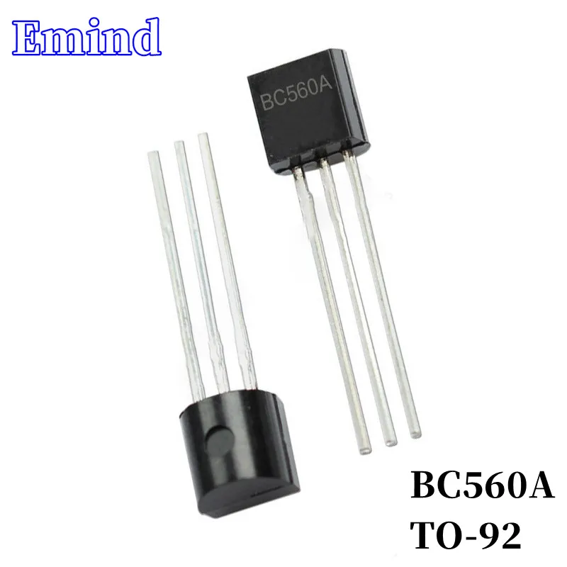 

100Pcs BC560A DIP Transistor TO-92 Type PNP Bipolar Amplifier Transistor 45V/100mA