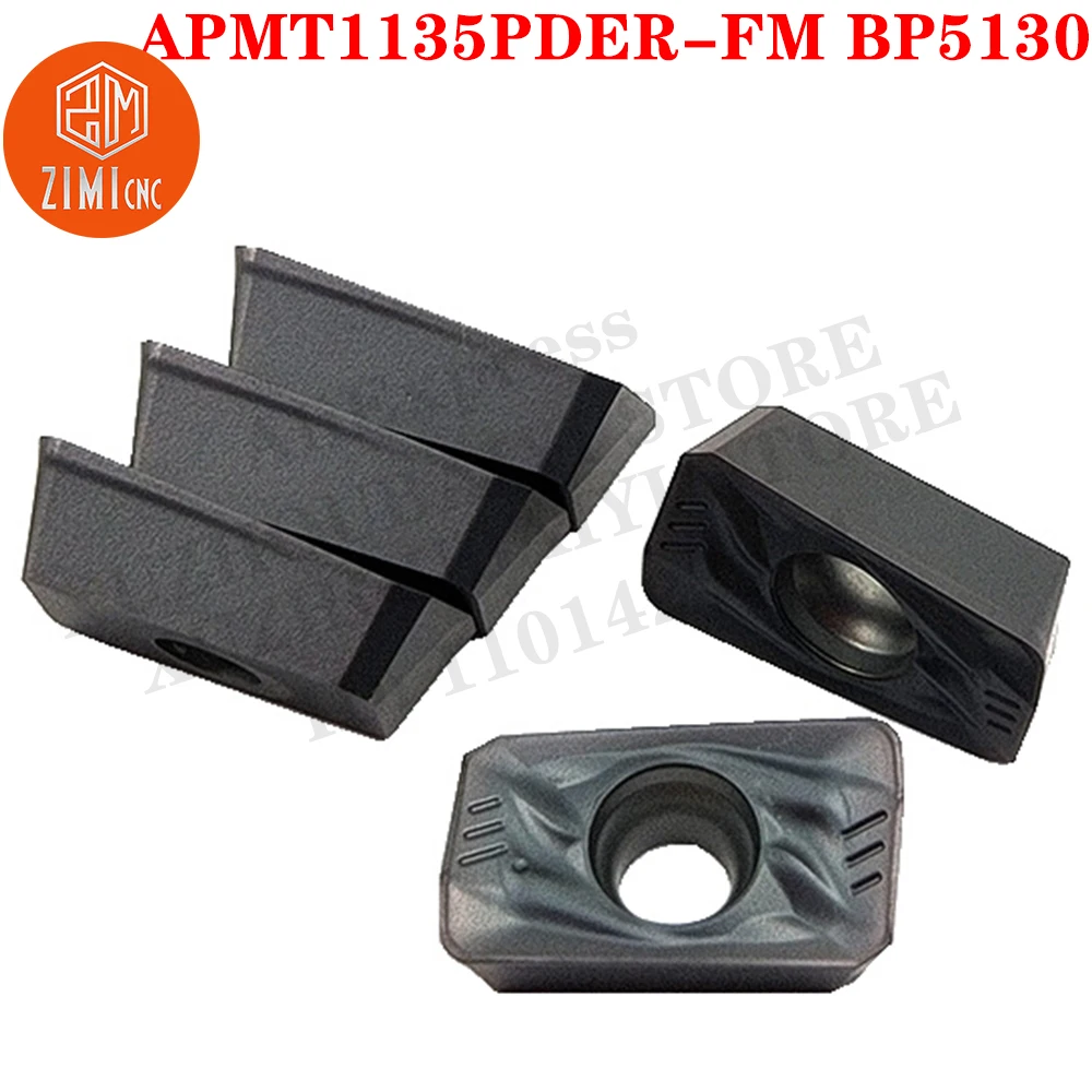 

APMT1135PDER-FM BP5130 carbide inserts Milling inserts Tools CNC Metal lathe for stainless steel Indexable Face Milling Tools