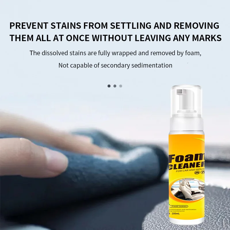 200ML Multi-function Foam Cleaner For Car Interior Stain Removal Ceiling Seat Foam Cleaner