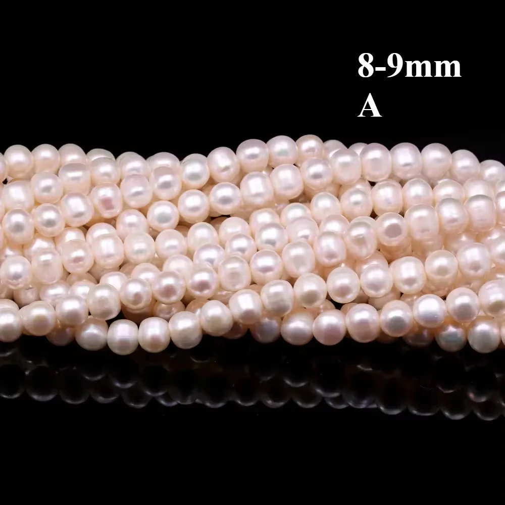 8-9mm A Natural Freshwater Pearl Beading High Quality Loose Spacer Beads For Jewelry Making DIY Bracelet Neckalce Accessories