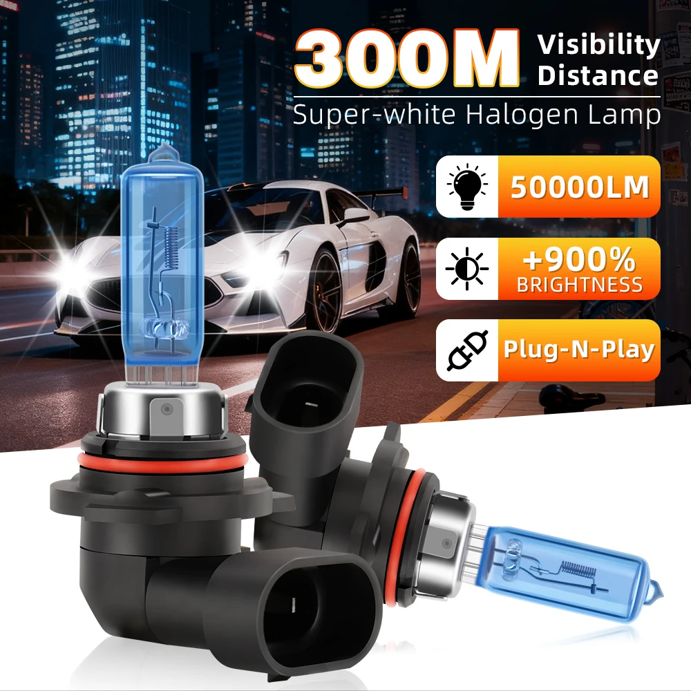 2Pcs Car HB3 Haloge…