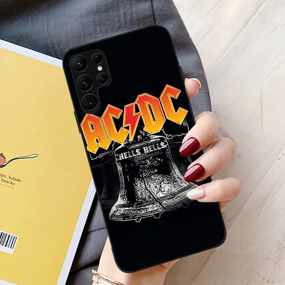 Band A-ACDCs Music Logo Cool Phone Case For Samsung Galaxy A52 A72 A53 A70 A91 A80 A71 A73 S Shell