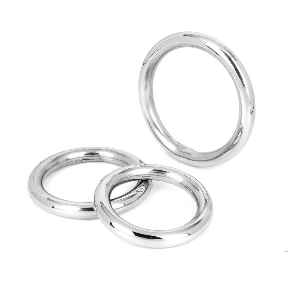 Welded Round O Ring 304 Stainless Steel OD 15/20/25/30-150mm Thick 3-12mm Metal Loop Strapping Ring Industrial Hardware Parts