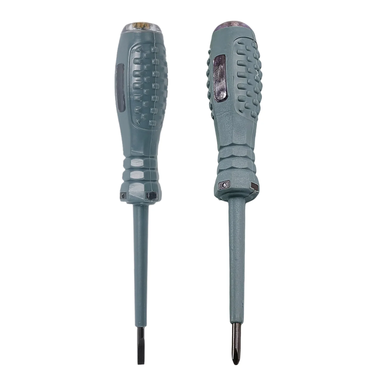 2pcs Digital Voltage Test Pen Anti-slip Handle AC Non-contact Inductive Test Pen Voltmeter Power Detector Household Tool