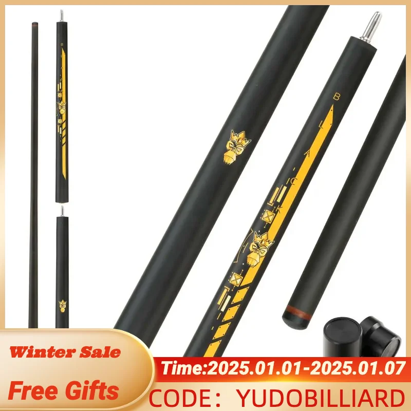 Little Monster HEIDAN 3 Pieces Punch Jump Cue 147cm 12.9mm with Leather Bag Break Jump Cue