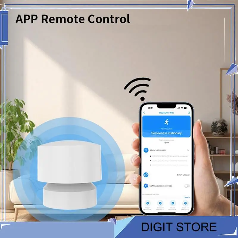 DIGIT-Human Presence Detector Tuya Sensor Home Ultra Low Power Millimeter Wave Radar Breathing Motion Detection Wifi