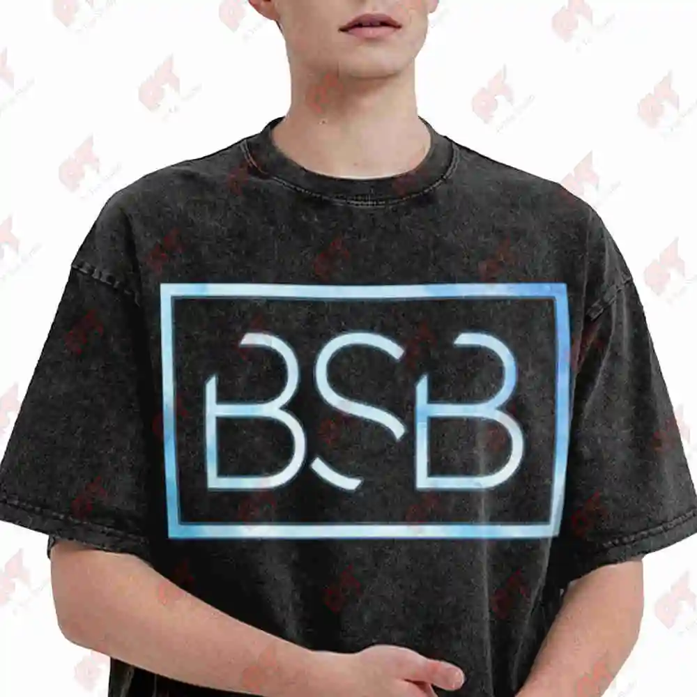 Backstreet's Back Alright BSB Tie Dye 90s Vintage Washed Tee Pure Cotton T-Shirt